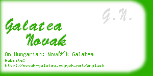 galatea novak business card